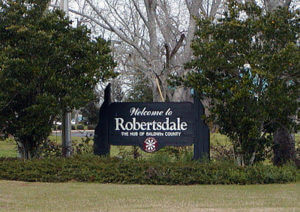 Robertsdale Alabama sign