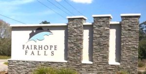 Fairhope Falls Sign Fairhope Alabama