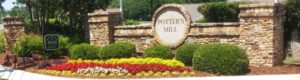 Potters Mill neighborhood sign daphne al