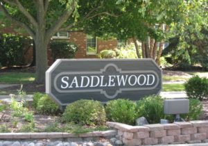 saddlewood in fairhope alabama neighborhood sign