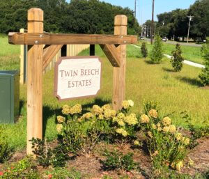 Twin Beech Estates Sign
